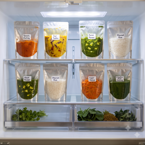 Reusable Foil Zip Lock Vacuum Food Storage Bag (Pack of 20)