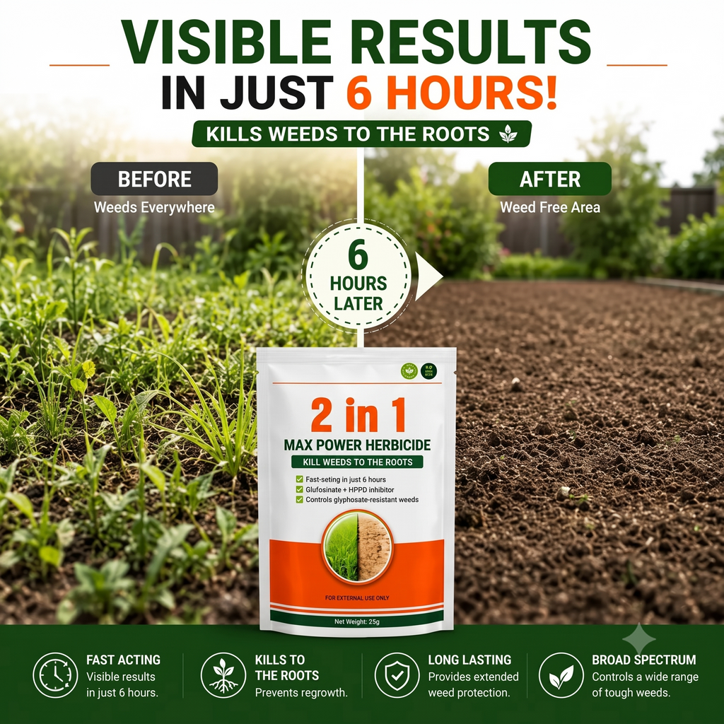 Dual-Action Weed Killer - Max Power Herbicide (Pack of 2)